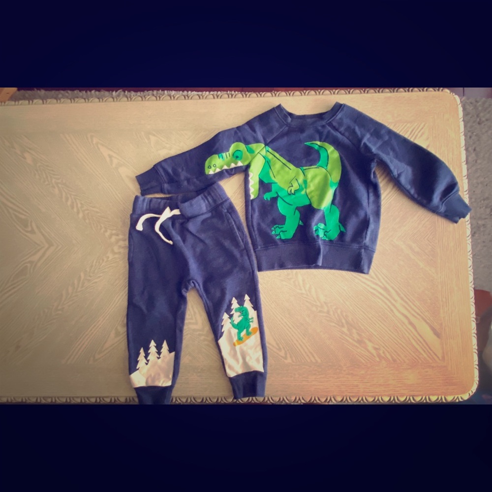 Old navy dinosaur sweatsuit